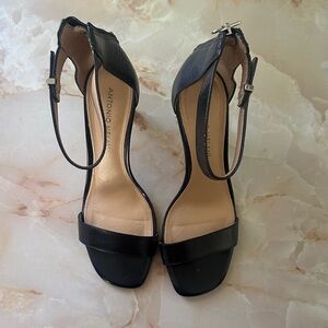 ANTONIO MELANI Black Strappy Heels